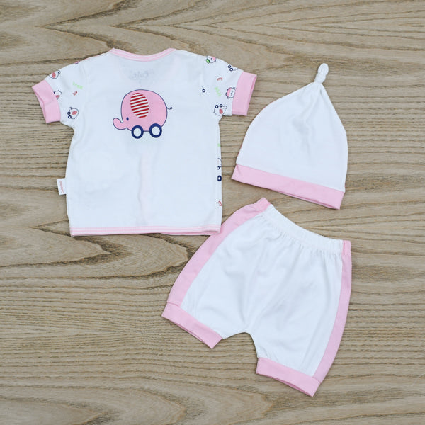 3 Piece Shirt Shorts and Cap Baby Boy Set