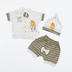 Baby Boys 3 Piece Shirt Shorts and Cap Set