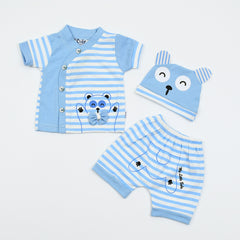 3 Piece Shirt Shorts and Cap Baby Boy Set