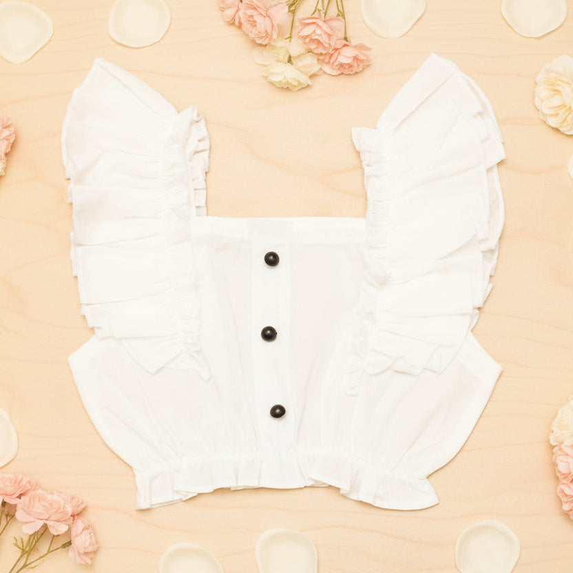 White crop top