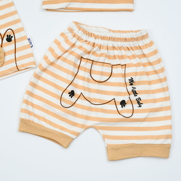 3 Piece Shirt Shorts and Cap Baby Boy Set