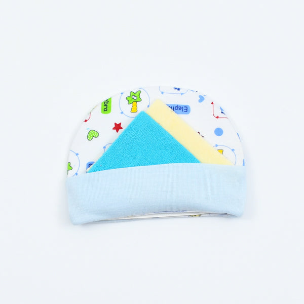 New Born Baby Cap and Face Towel Set