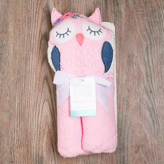 Hudson Baby Boho Chic Owl Hooded Towel