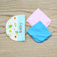 New Born Baby Cap and Face Towel Set