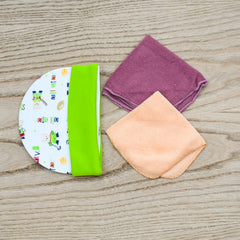 New Born Baby Cap and Face Towel Set