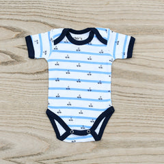 Printed Pattern Baby Boy Baby Girl Short Sleeves 100% Cotton Body Suit