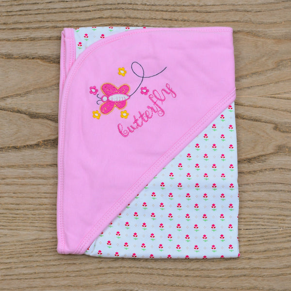 Little Home Butterfly Baby Hooded Wrapping Sheet