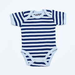 Stripes Style Baby Boy Baby Girl Short Sleeves 100% Cotton Body Suit