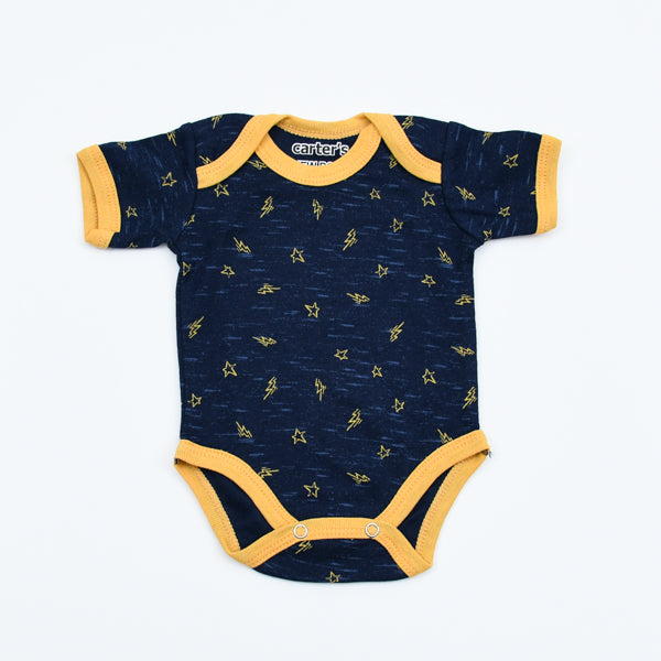 Printed Pattern Baby Boy Baby Girl Short Sleeves 100% Cotton Body Suit