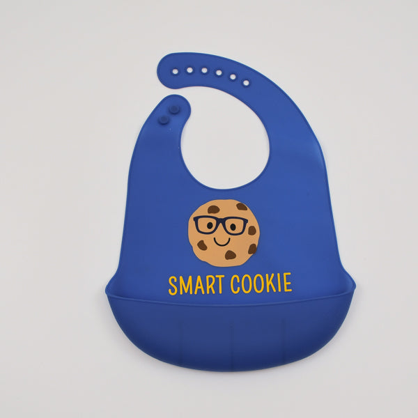 Hudson Baby Smart Cookie Silicone Bib with Pocket