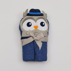 Hudson Baby Owl Hooded Bath Towel