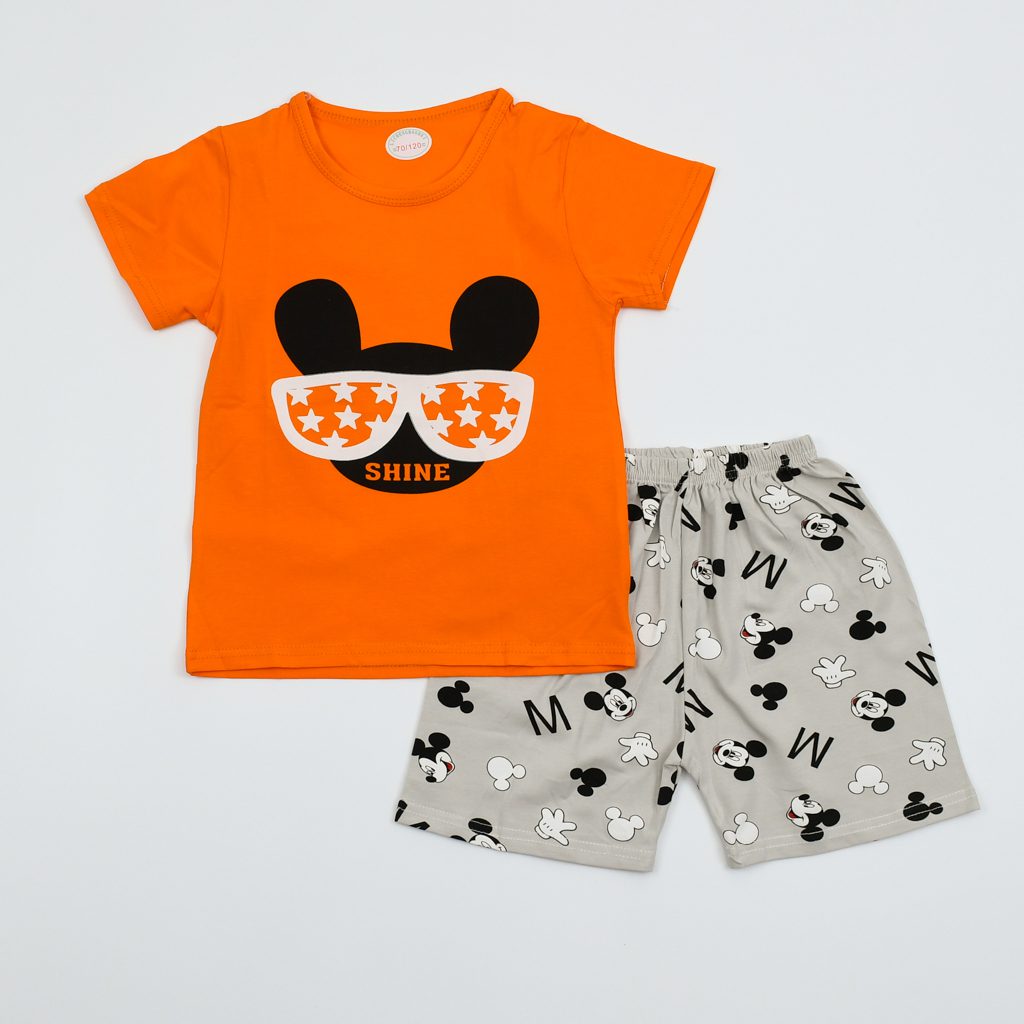 Boys Premium Quality 100% Cotton Shirt Shorts Set