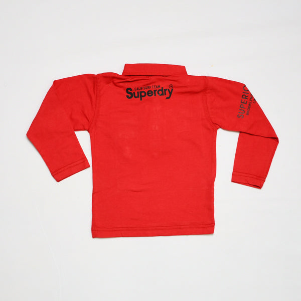 SUP Full Sleeves Collar Neck Boys T-Shirt