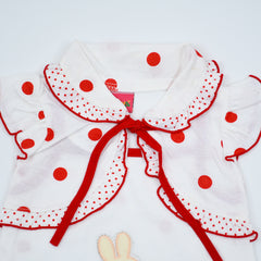 Little Bunny Polka Dots Baby Girls 2-Piece Shirt with Skirt Set