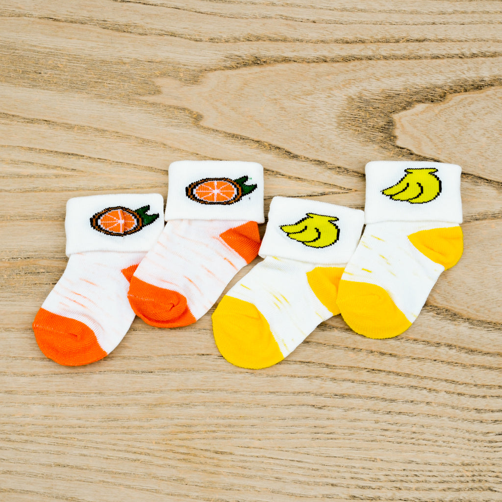 New Born Soft Feel Fruits Socks Set