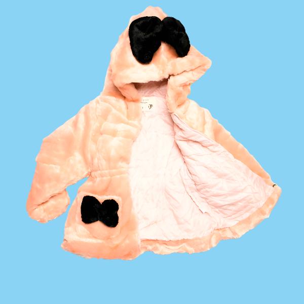 Girl Faux Fur Jacket with Hood