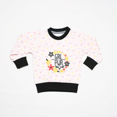 Girls Power Round Neck Sweatshirt