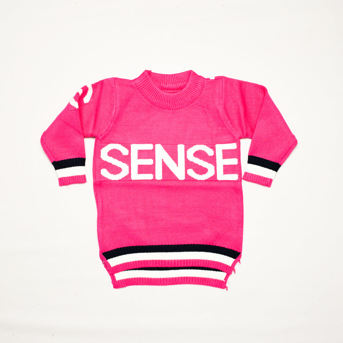 SENSE Pink Round Neck Sweater