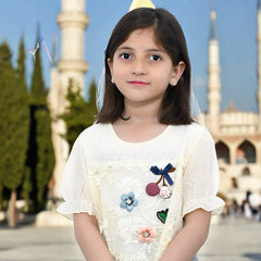 Girls Floral Embroidered Top/Kurti