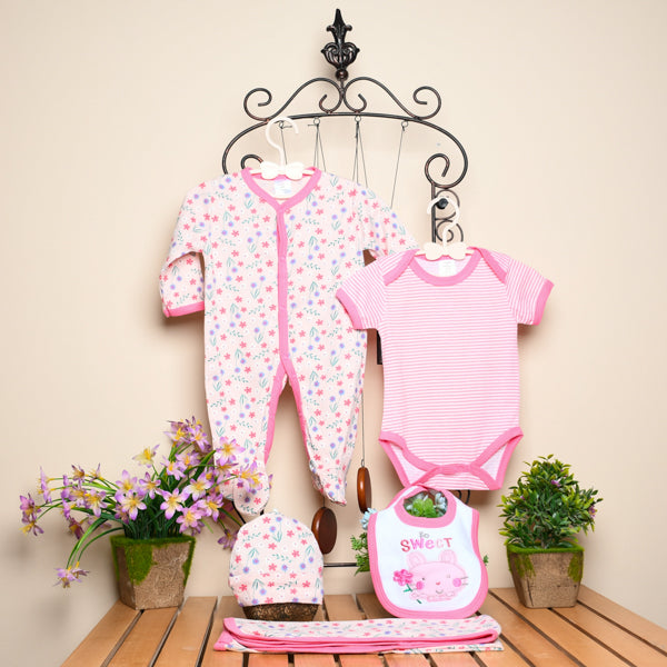 5 Piece Baby Girl Summer Dress Set