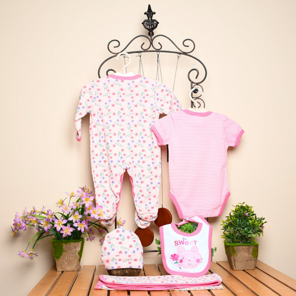 5 Piece Baby Girl Summer Dress Set