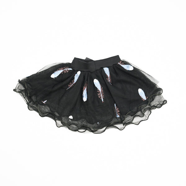 Fancy Embroidered Mesh Girls Skirts