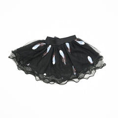 Fancy Embroidered Mesh Girls Skirts