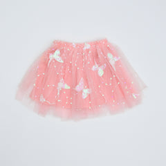 Fancy Sequin Mesh Girls Skirt