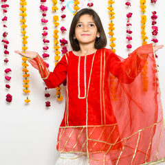 Girls Gharara, Shirt & Dupata Dress