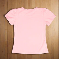 Girl Half Sleeves Superior Quality Cotton 	Rabbit Round Neck Girl T Shirt