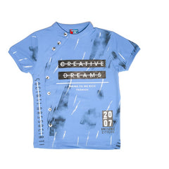 Boys Creative Dreams Round Neck Half Sleeves T Shirt