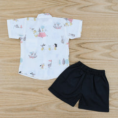 Boys 2 Piece Shirt Shorts Set