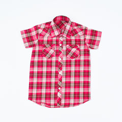 Boys Checkered Cotton Summer Shirt