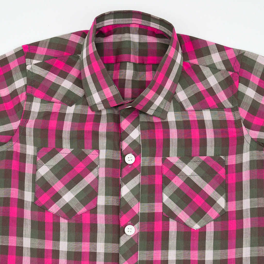 Boys Checkered Cotton Summer Shirt