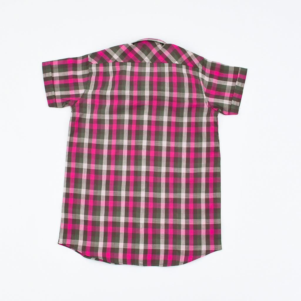 Boys Checkered Cotton Summer Shirt