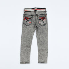 Boys Belted Denim Pants