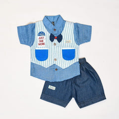 Boys T-Shirt Waistcoat & Shorts Set