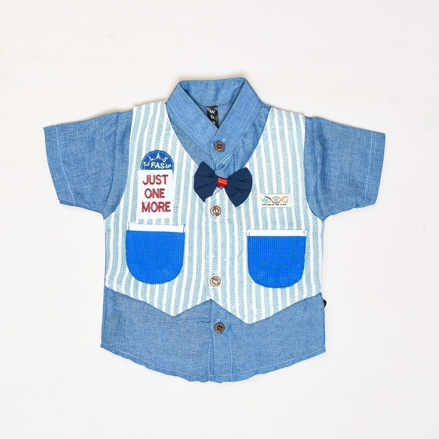 Boys T-Shirt Waistcoat & Shorts Set