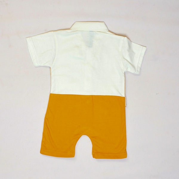 Baby Boy Waistcoat Bow Tie Romper