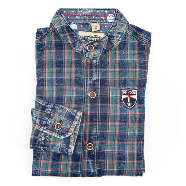 Boys Superior Quality Cotton Check Shirt