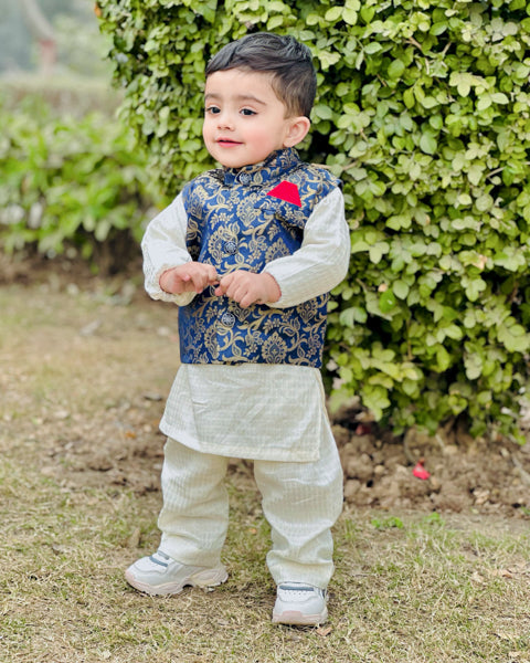 Noble Heritage Boys Waistcoat Kurta Shalwar Dress