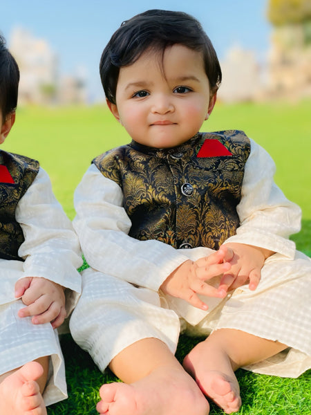 Noble Heritage Boys Waistcoat Kurta Shalwar Dress