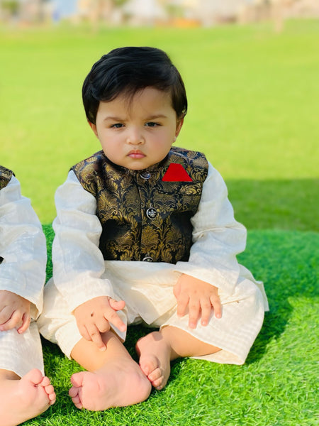 Noble Heritage Boys Waistcoat Kurta Shalwar Dress