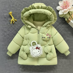 Children's hooded jackets Olive