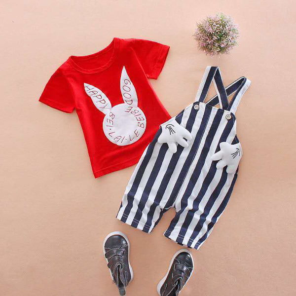 2 Piece Boys Dungaree Set