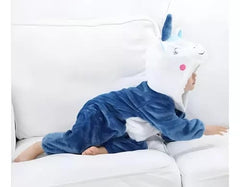 Unicorn in Blue Baby Girl Toddler Girl Superior Quality Romper