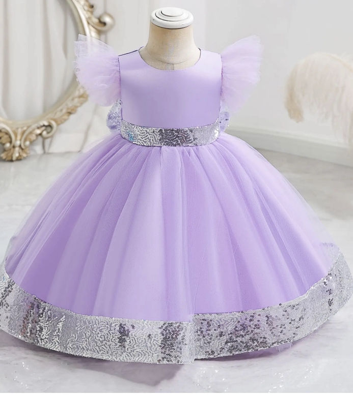 Elegant Fairy Princess Frock with Shinny Sequin Look